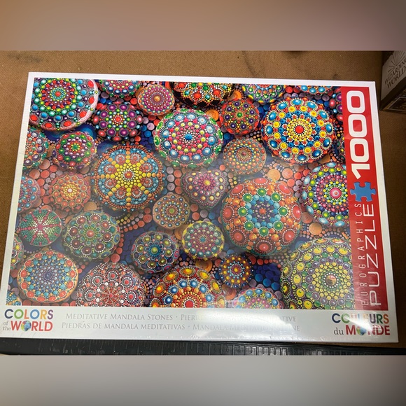 Other - NWT 1000 Piece Meditative Mandala Stones World Puzzle
